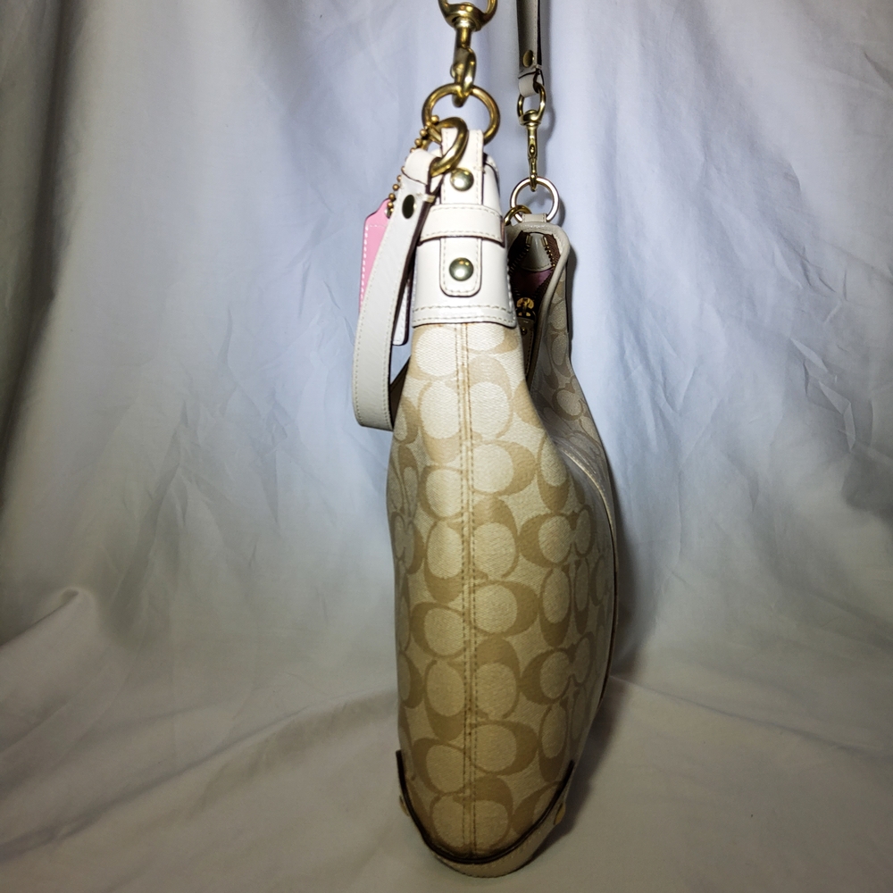 Coach Beige and Pink Women's Bag - Picture 5 of 14